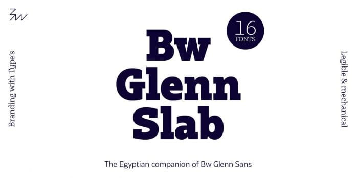 Bw Glenn Slab Font