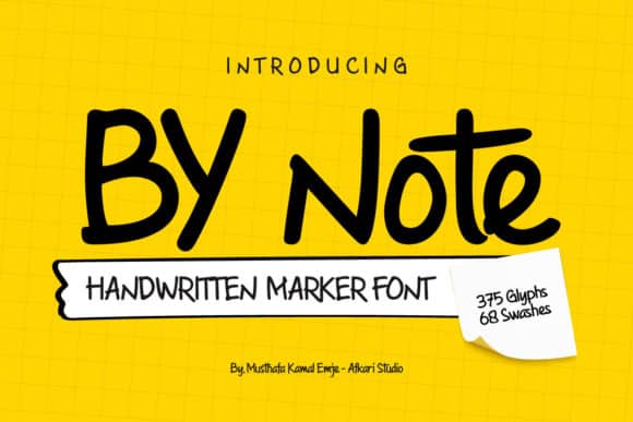By Note Font