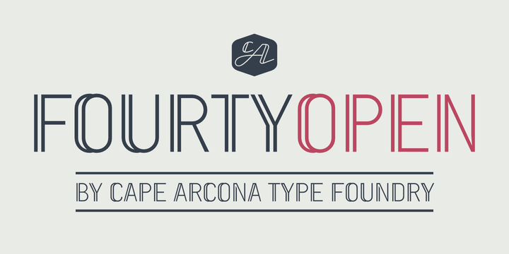 CA Fourty Open Font