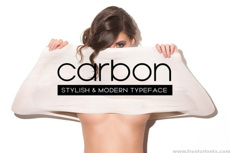 CARBON – Stylish & Modern Display Typeface Font Free Download