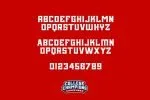 COLLEGE CHAMPIONS FONT FAMILY