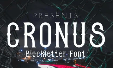 CRONUS - Blackletter font