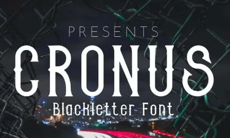 CRONUS - Blackletter font