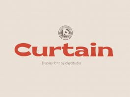 CURTAIN - Display Font