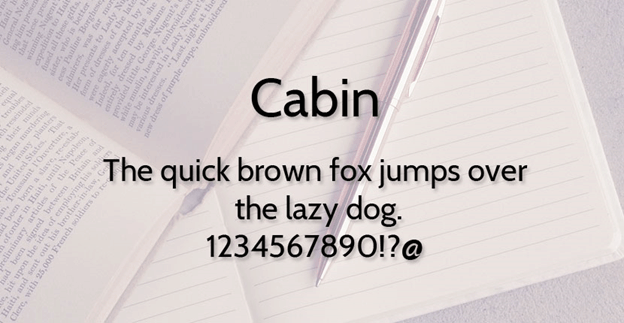 Cabin Font