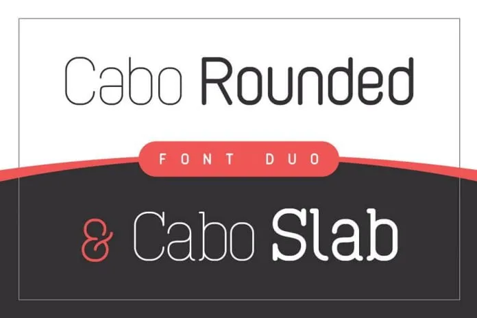 Cabo Rounded and Slab - Font Duo