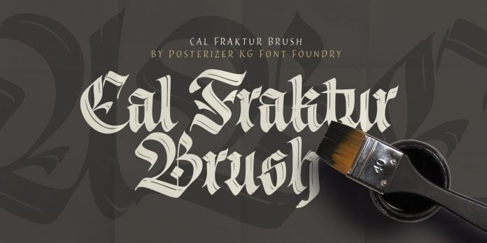 Cal Fraktur Brush Font
