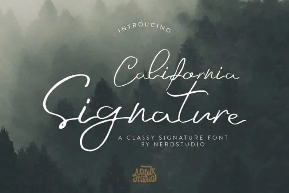 California Signature Font