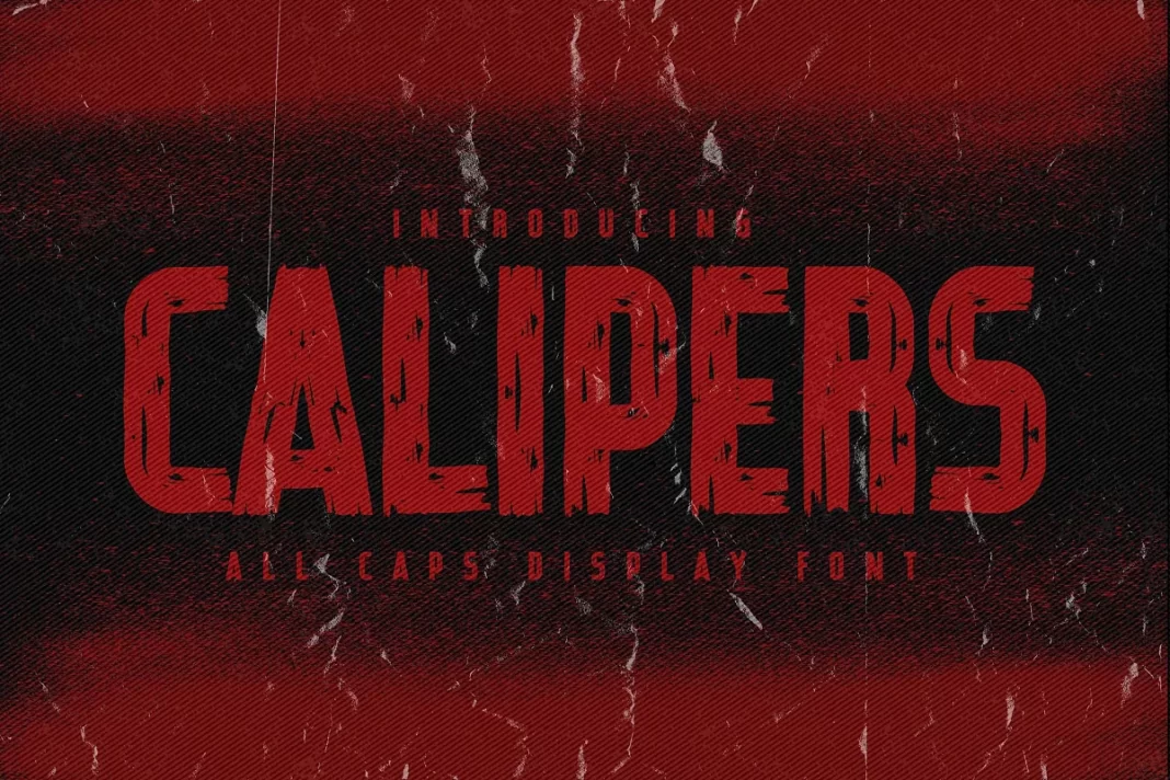 Calipers - All Caps Display Font