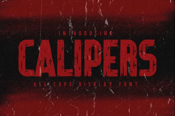 Calipers - All Caps Display Font