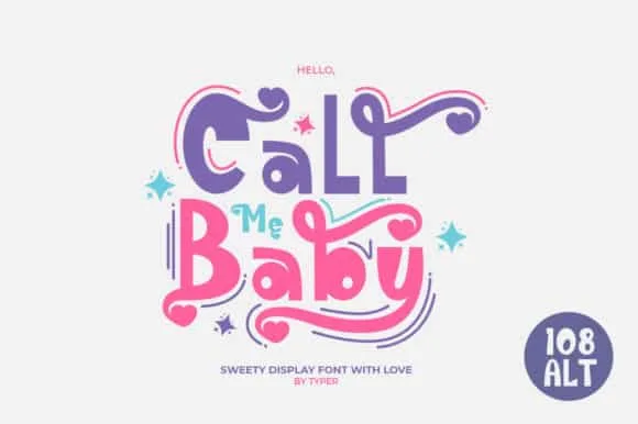 Call Me Baby Font