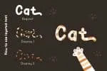 Calli Cat - Layered Display Font