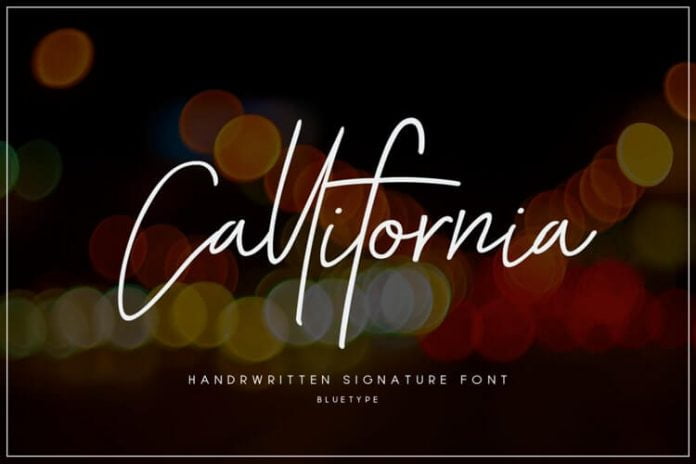 Callifornia - Handwritten Signature Script Font