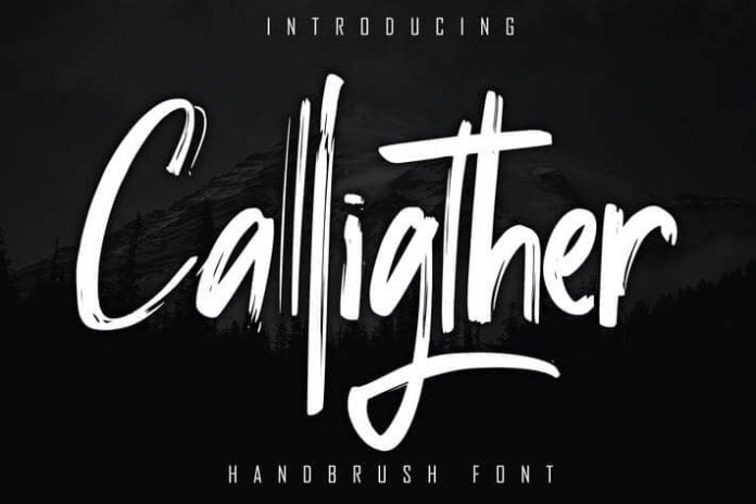 Calligther Handbrush Font