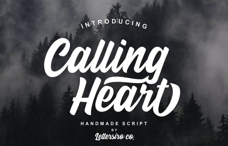 Calling Heart Font Free Download