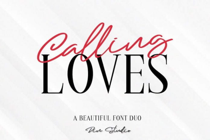 Calling Loves Duo Font