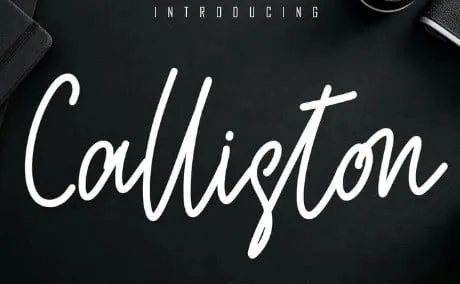 Calliston Monoline Script Font