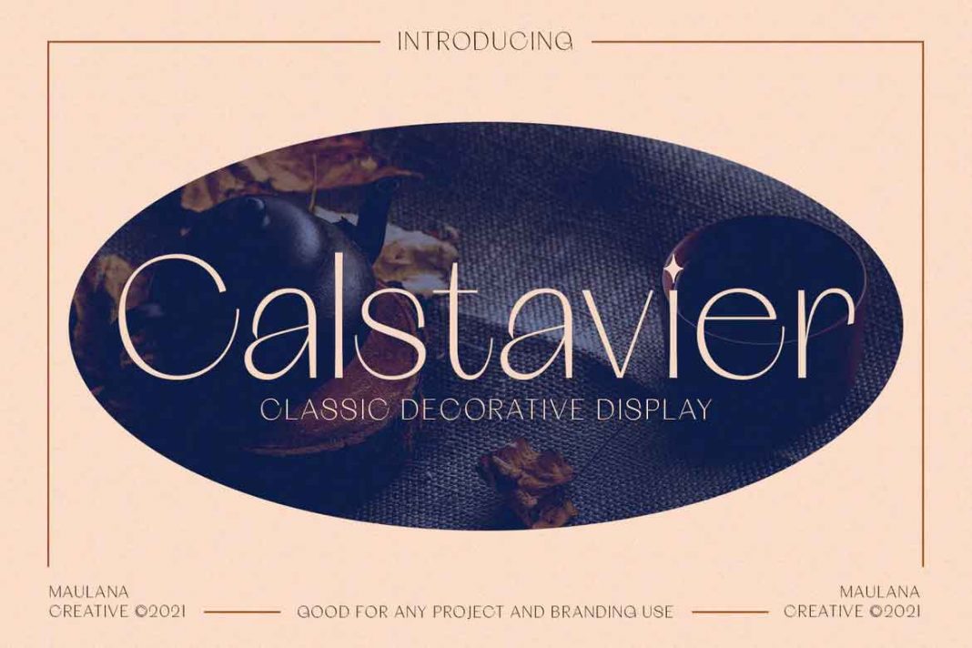 Calstavier - Decorative Display Font