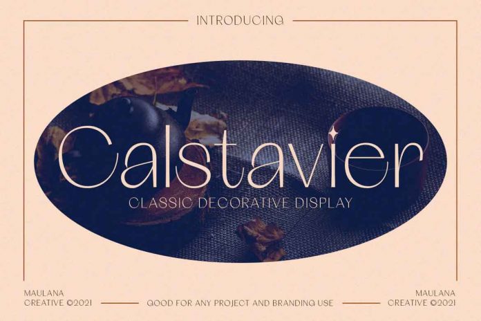 Calstavier - Decorative Display Font