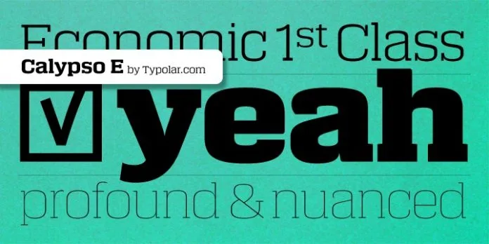 Calypso E Font