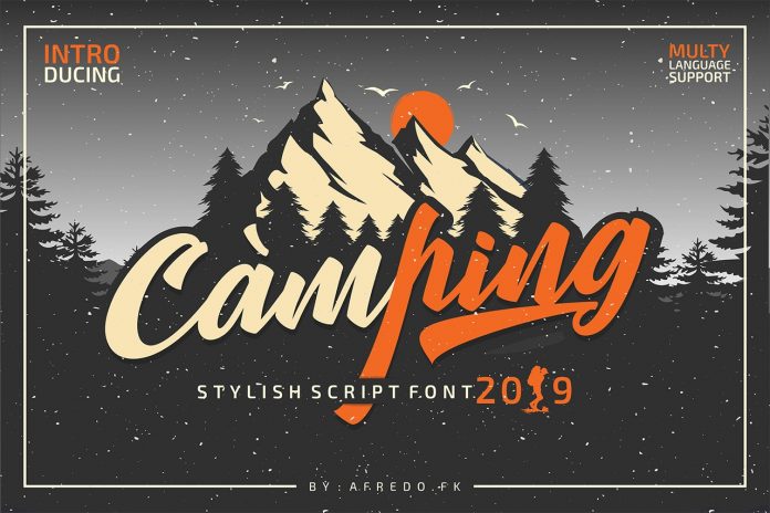 Camping Stylish Script Font