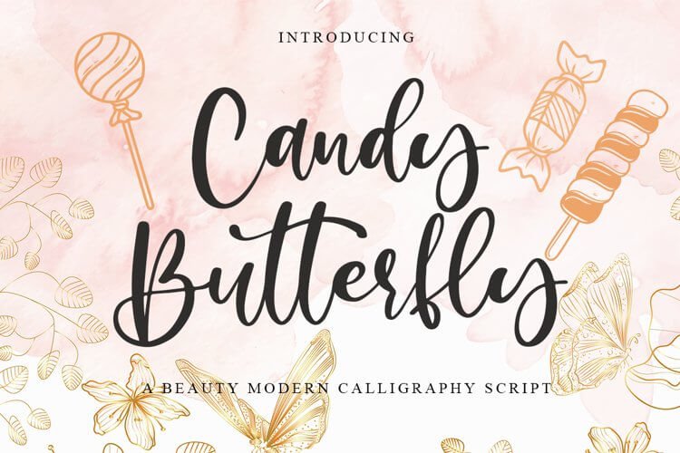 Candy Butterfly Font