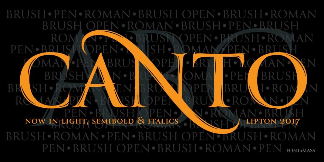 Canto Font Families Collection