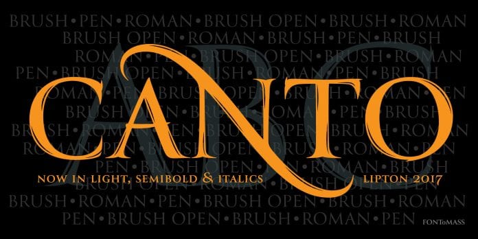 Canto Font Families Collection