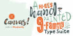 Canvas Acrylic Megafamily Font
