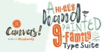 Canvas Acrylic Megafamily Font
