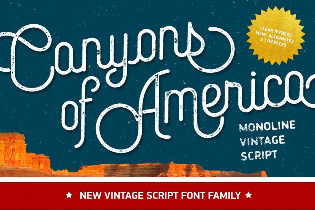 Canyons Vintage Script Font
