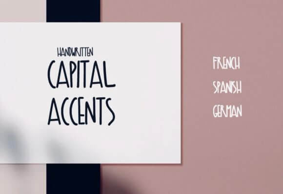 Capital Accents Font