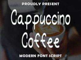 Cappuccino Coffee Font