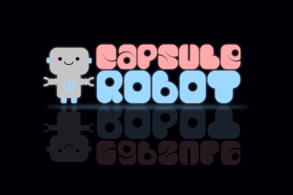 Capsule Robot Font