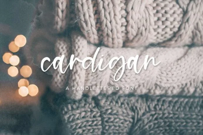 Cardigan Script - Handlettered Font