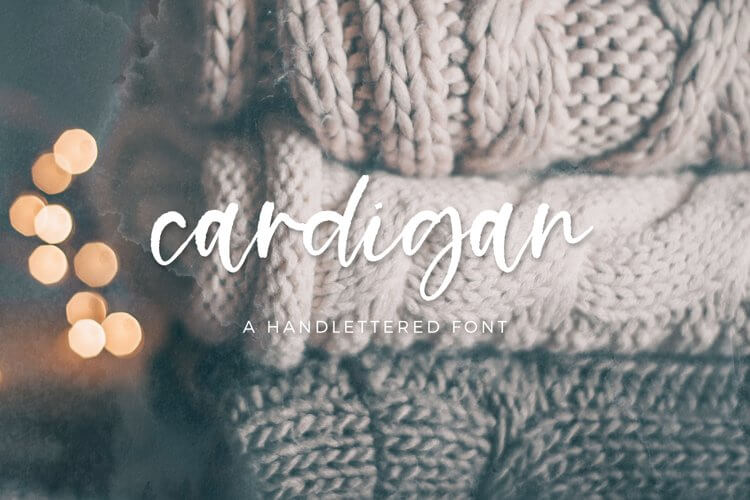 Cardigan Script - Handlettered Font