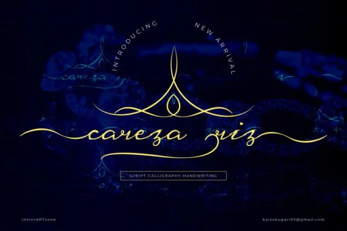 Careza Riz - Script Calligraphy Handwriting Font