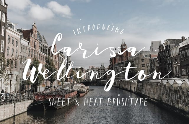 Carissa Wellington Script Font