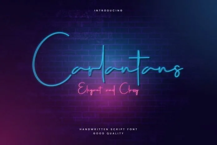 Carlantans - Elegant Signature Font