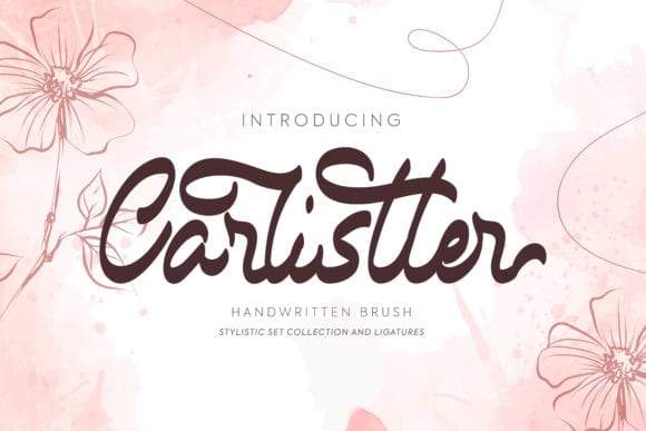 Carlistter Handwritten Brush Font