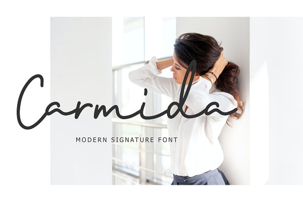 Carmida Modern Signature Font