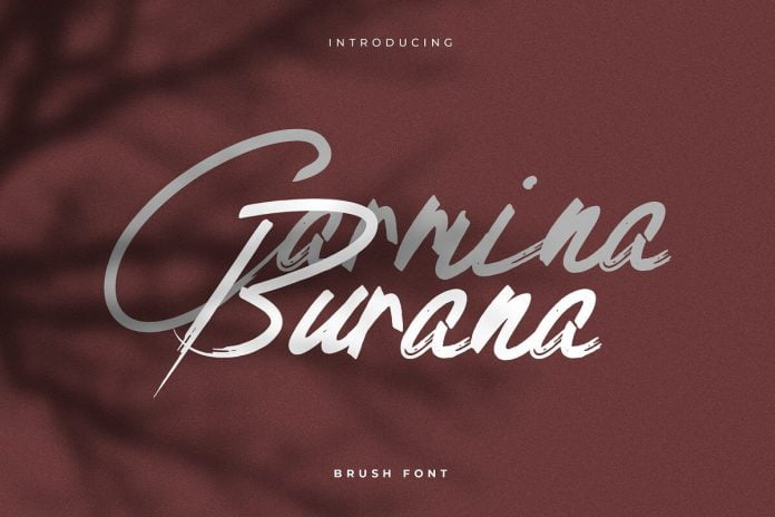 Carmina Burana - Grunge Brush Font