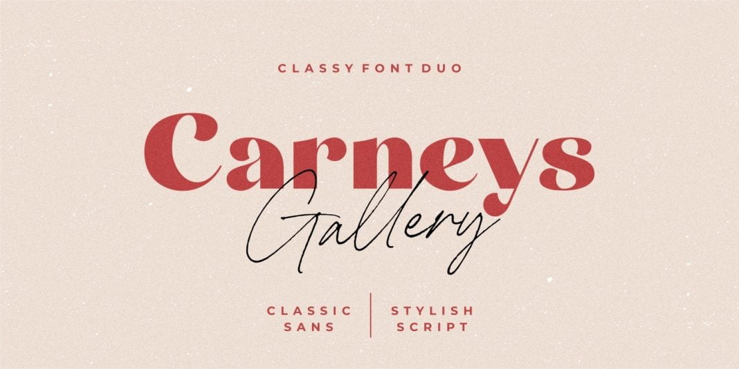 Carneys Gallery Font