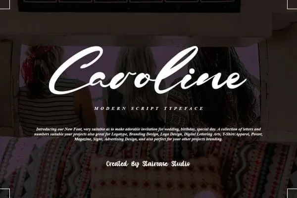 Caroline Script Font