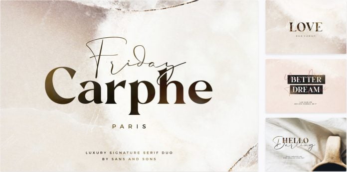 Carphe - Luxury Signature Font