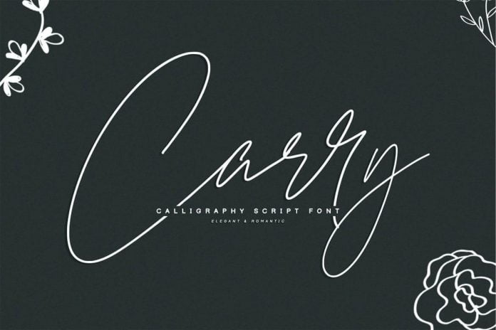 Carry - Calligraphy Script Font
