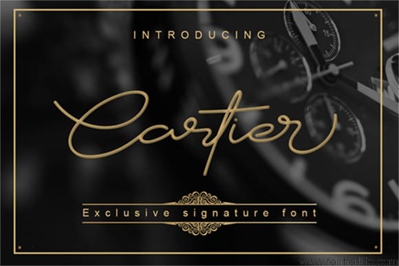 Cartier Script Font