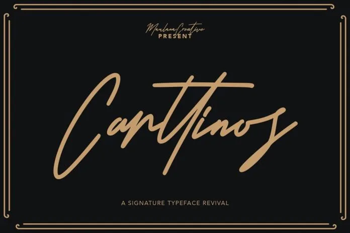 Carttinos Signature Typeface