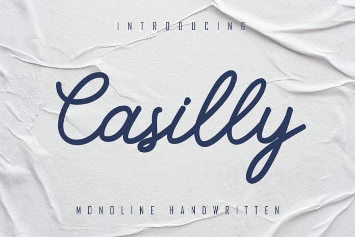 Casilly - Monoline Handwritten