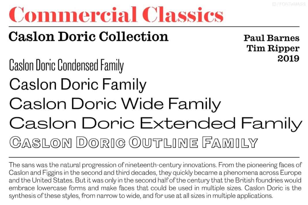 Caslon Doric Font